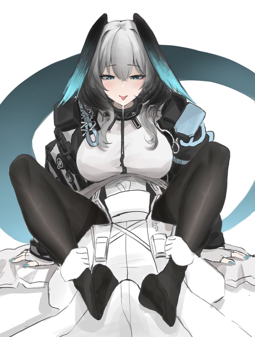 doctor and ho'olheyak (arknights) drawn by tiansuo_haoer