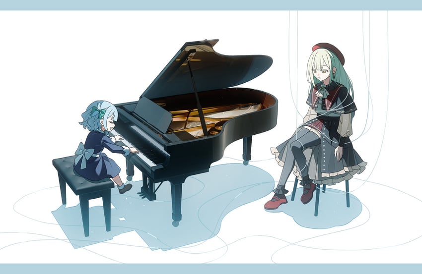 togawa sakiko, wakaba mutsumi, and mortis (bang dream! and 1 more) drawn by sakuraihum