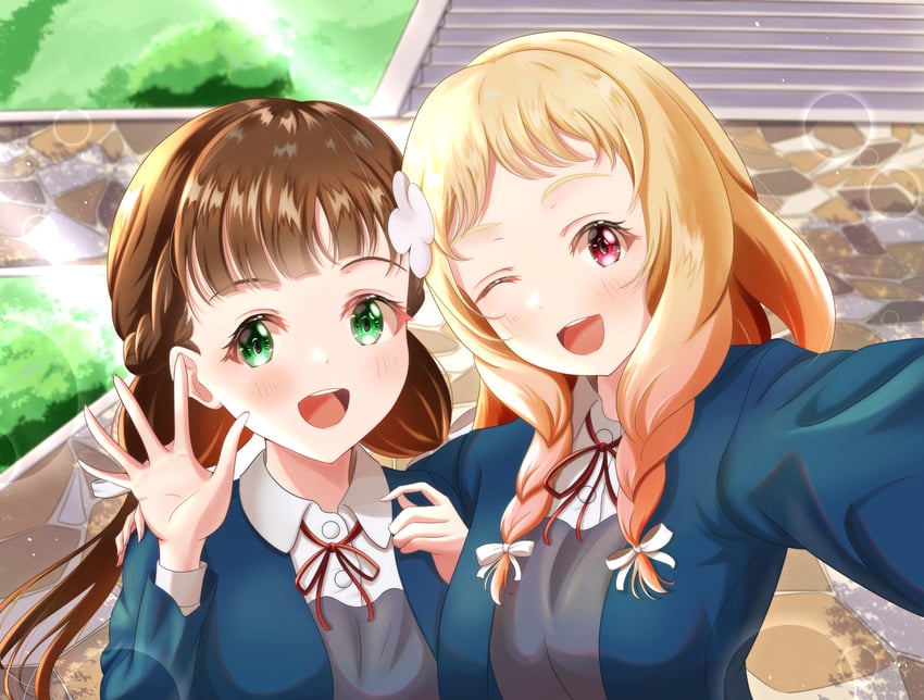 onitsuka natsumi and sakurakoji kinako (love live! and 1 more) drawn by sa07_drawing