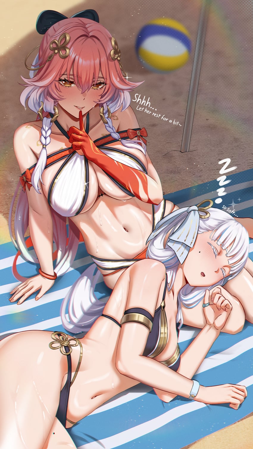 changli and jinhsi (wuthering waves) drawn by cruzvu