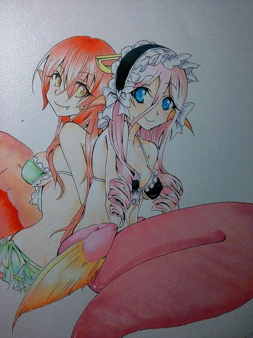 miia and meroune lorelei (monster musume no iru nichijou) drawn by nenkin_ga_shinpai_ni_natte_kita
