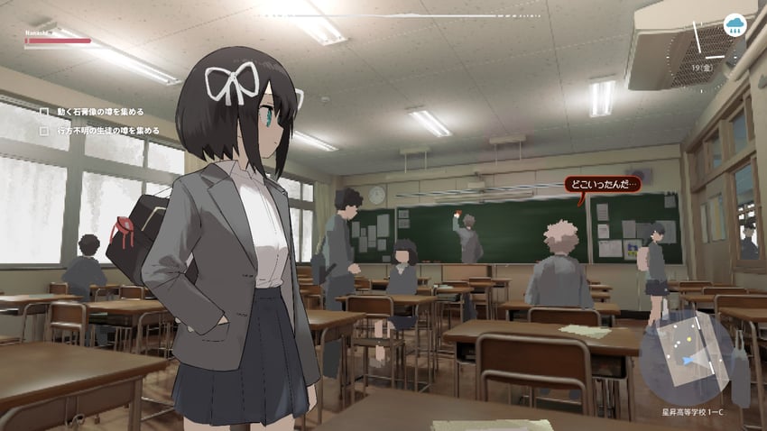 protagonist and t-6407j (lost property control organization) drawn by samidare_(hoshi)