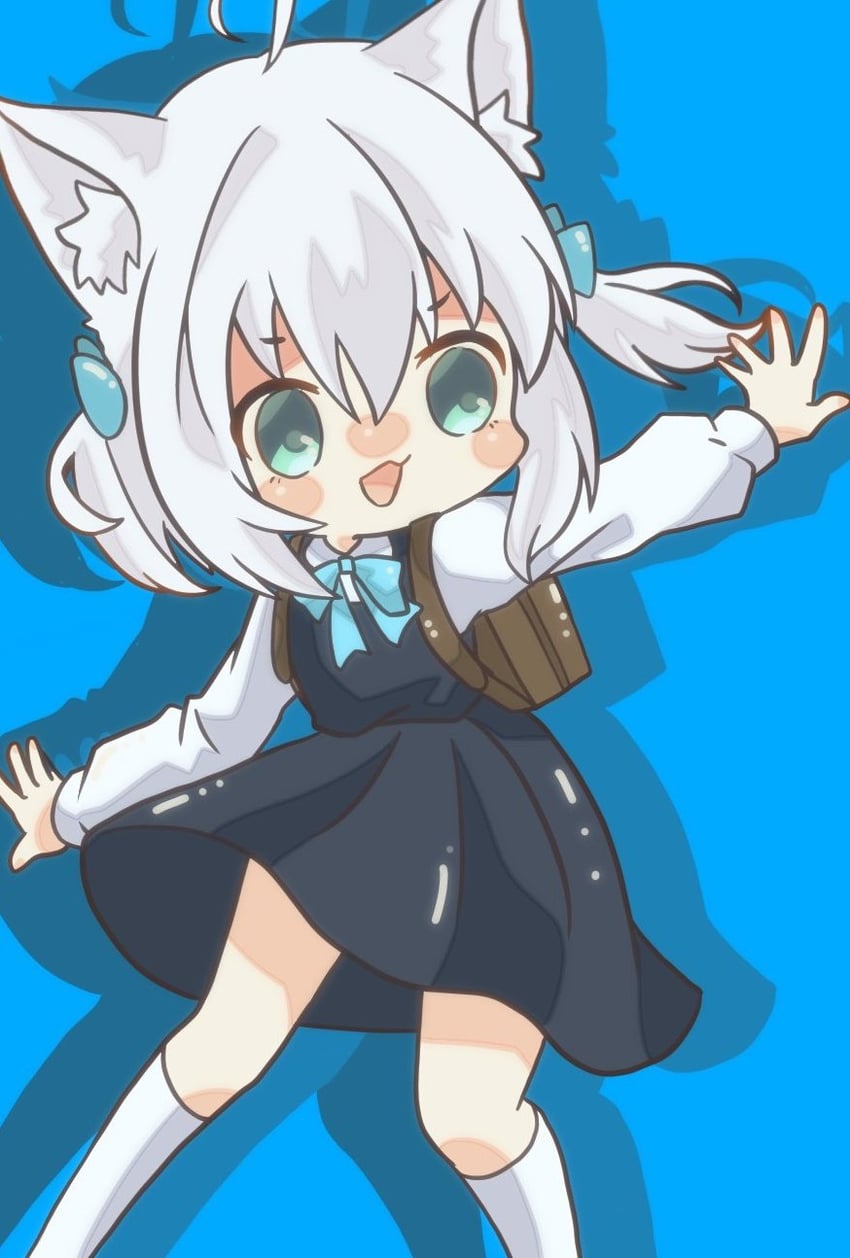 shirakami fubuki and shigure ui (hololive and 1 more) drawn by motimoti653