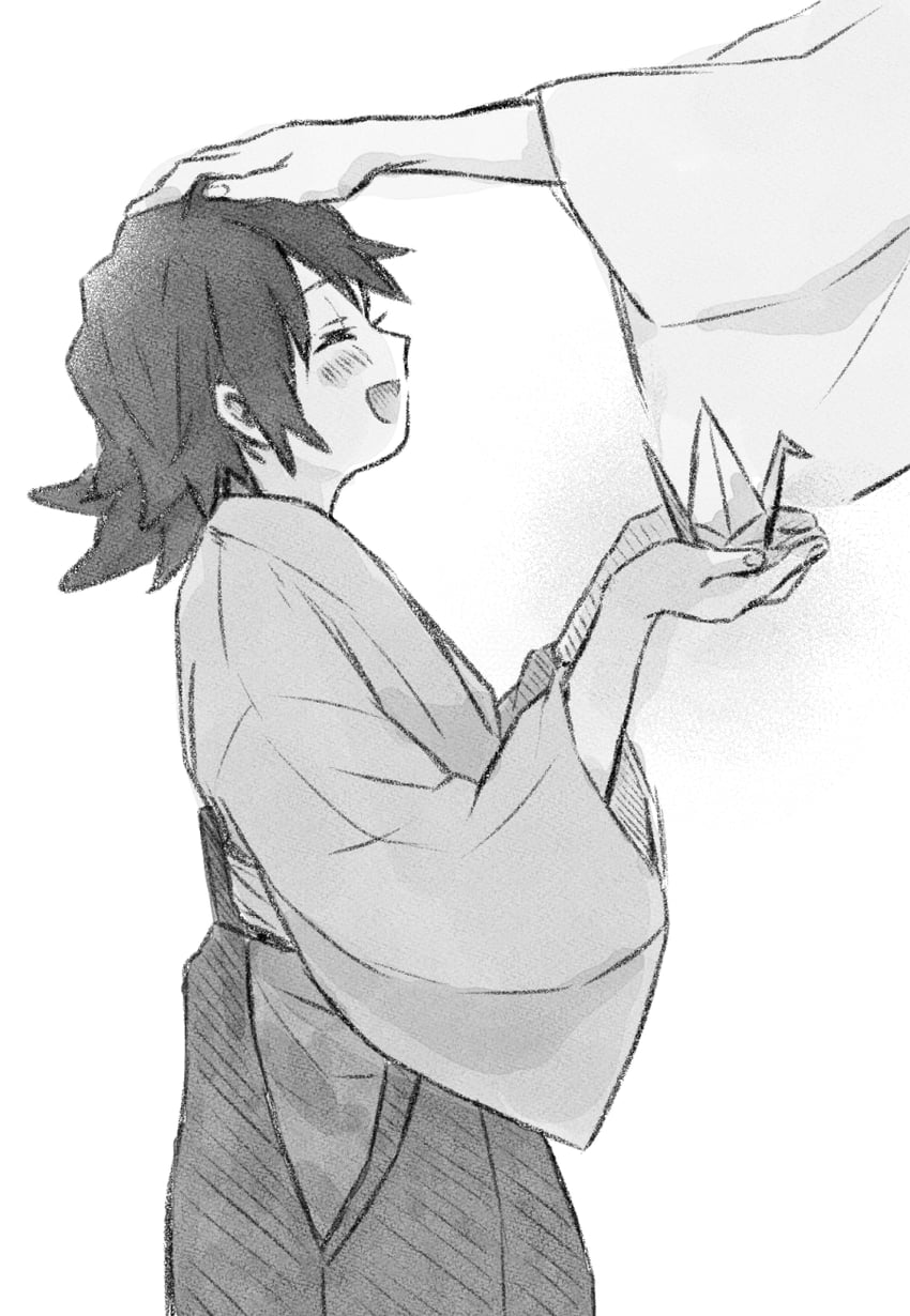 tomioka giyuu and tomioka tsutako (kimetsu no yaiba) drawn by yakiimochan_kmt