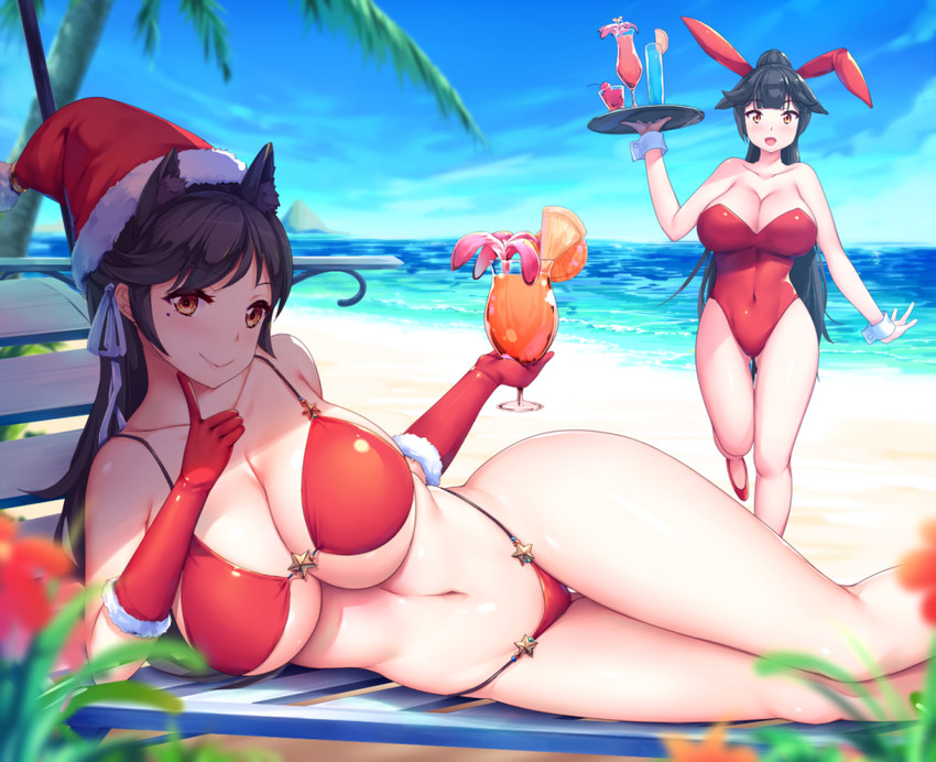 atago and takao (azur lane) drawn by kongeraatio