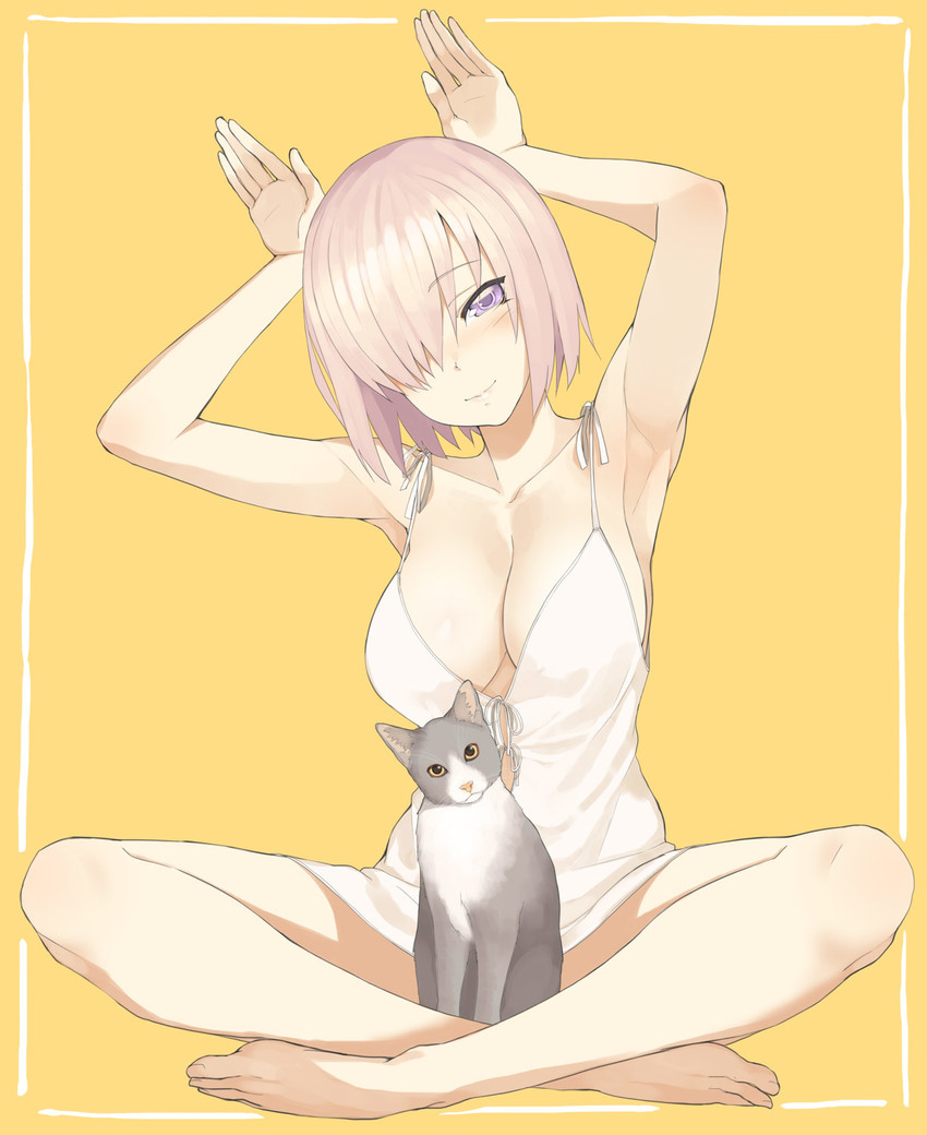 mash kyrielight (fate and 1 more) drawn by throtem