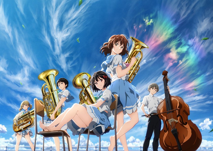 oumae kumiko, hisaishi kanade, suzuki mirei, suzuki satsuki, and tsukinaga motomu (hibike! euphonium and 1 more)