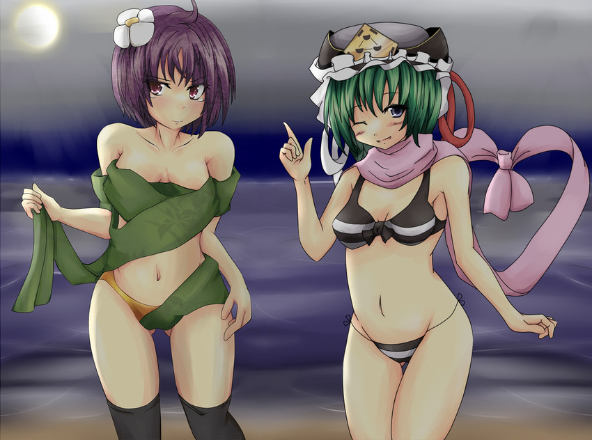 shiki eiki and hieda no akyuu (touhou) drawn by amai_nekuta