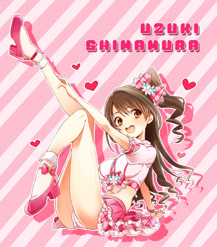 shimamura uzuki (idolmaster and 1 more) drawn by hinabu