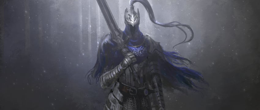 artorias the abysswalker (dark souls and 1 more) drawn by asaki_(asaki_vision)