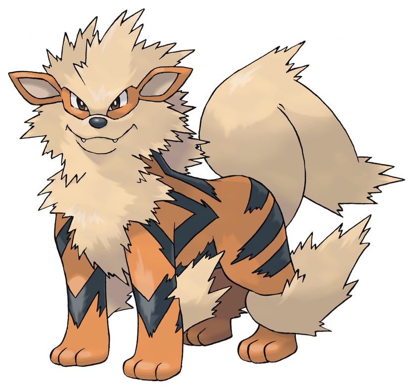 arcanine (pokemon and 1 more) drawn by sugimori_ken