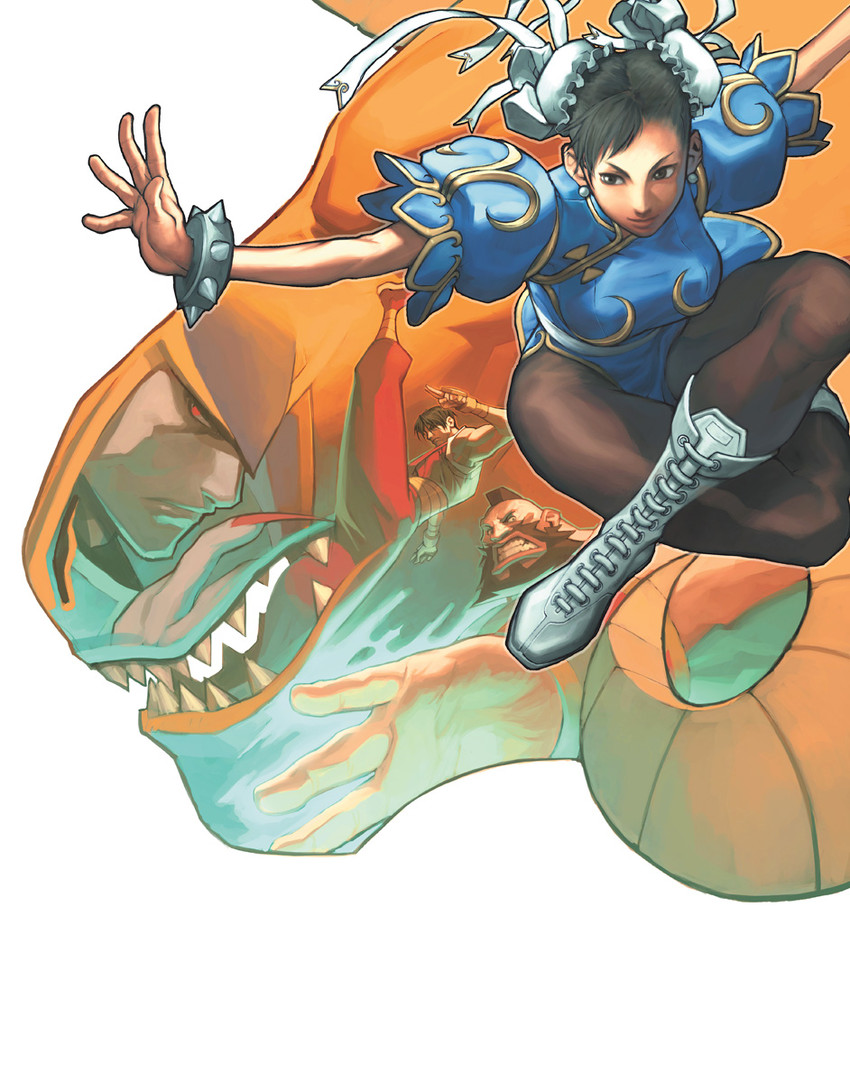 chun-li, zangief, jedah dohma, guy, and hauzer (street fighter and 5 more) drawn by arnold_tsang and udon_entertainment