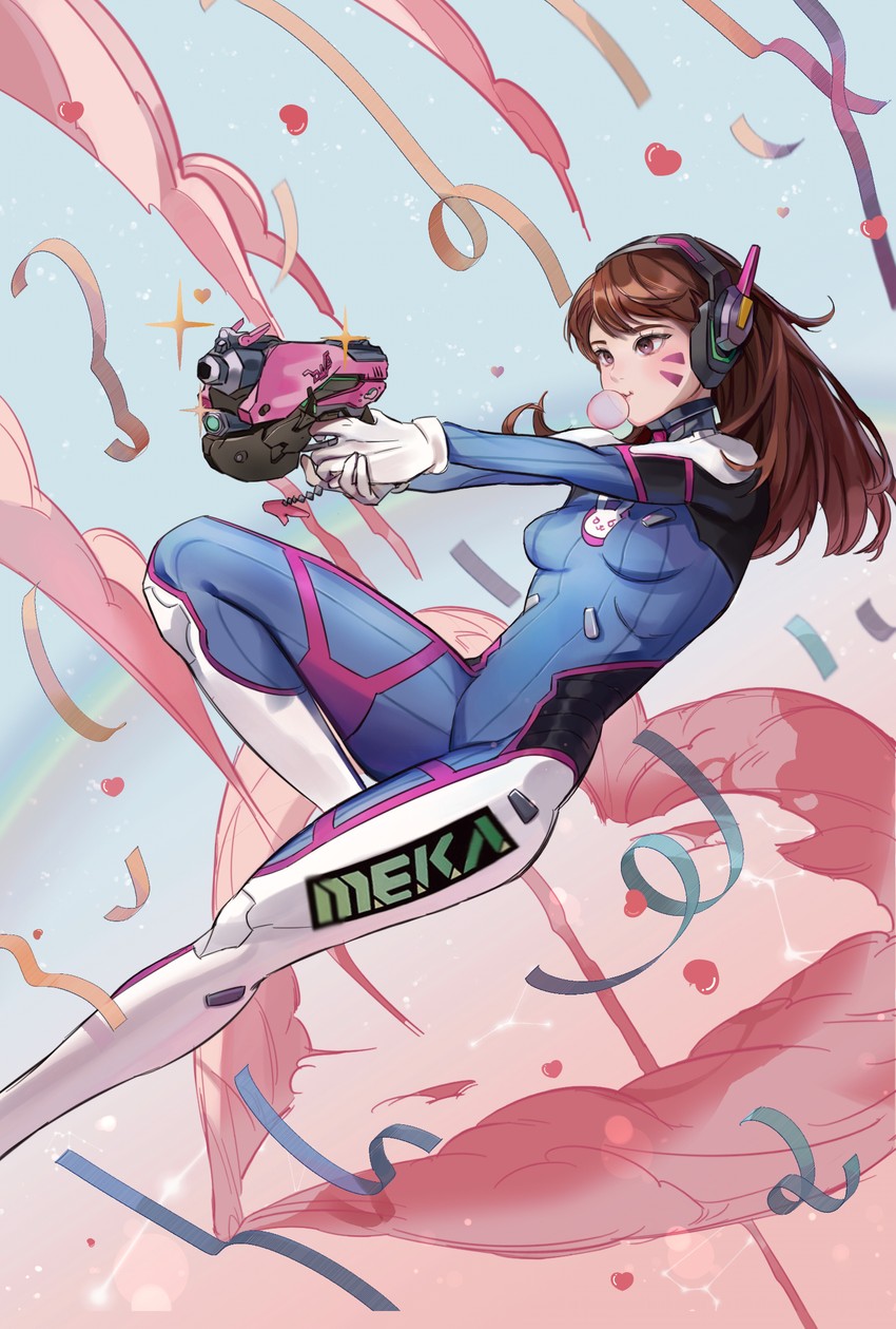 d.va (overwatch and 1 more) drawn by gozzi