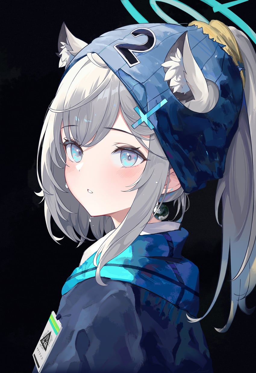 shiroko (blue archive and 1 more) drawn by p1up1u