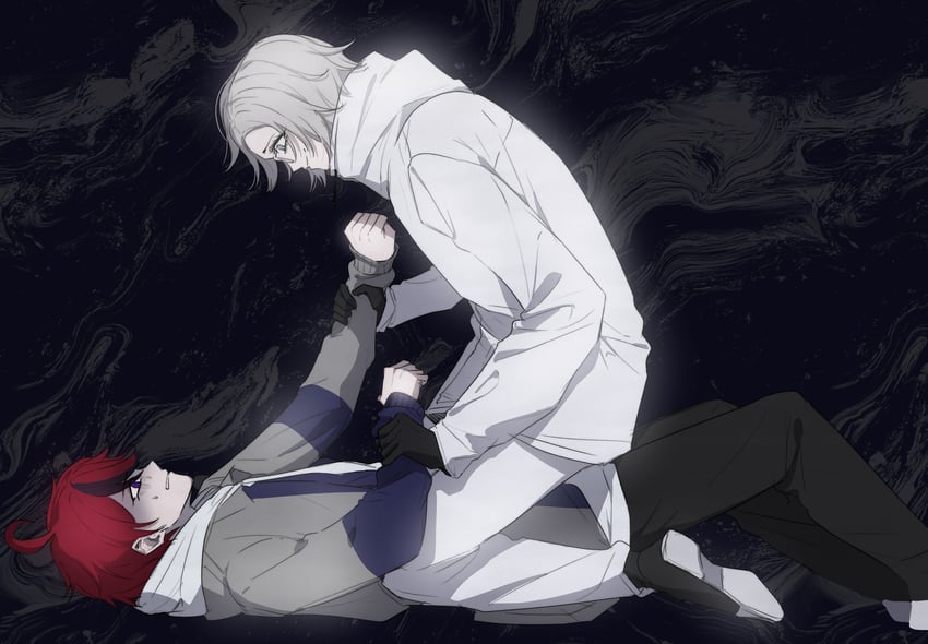 sumino takumi and aotsuki eito (the hundred line -last defense academy-) drawn by bog_i66820