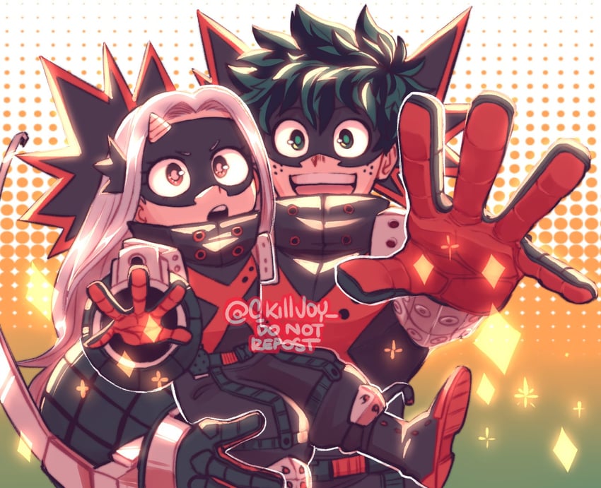 midoriya izuku, bakugou katsuki, and eri (boku no hero academia) drawn by mica_(c_killjoy)