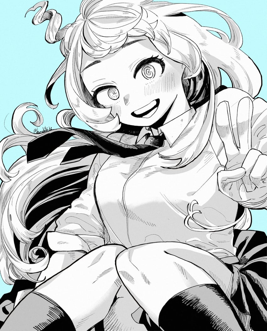 hado nejire (boku no hero academia) drawn by oh_chibi_bi
