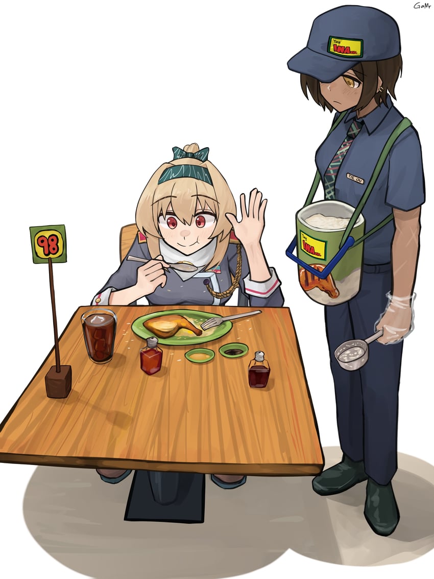 outis and sv-98 (girls' frontline and 3 more) drawn by gamryous
