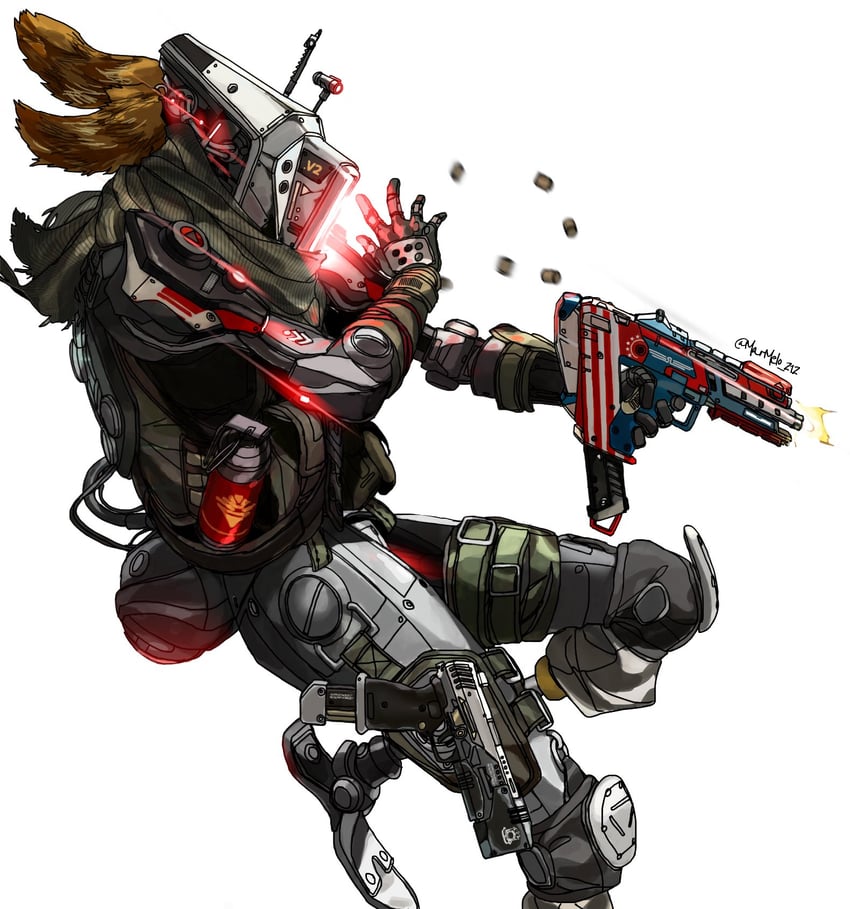 pilot and phase shift pilot (titanfall and 1 more) drawn by kotone_a