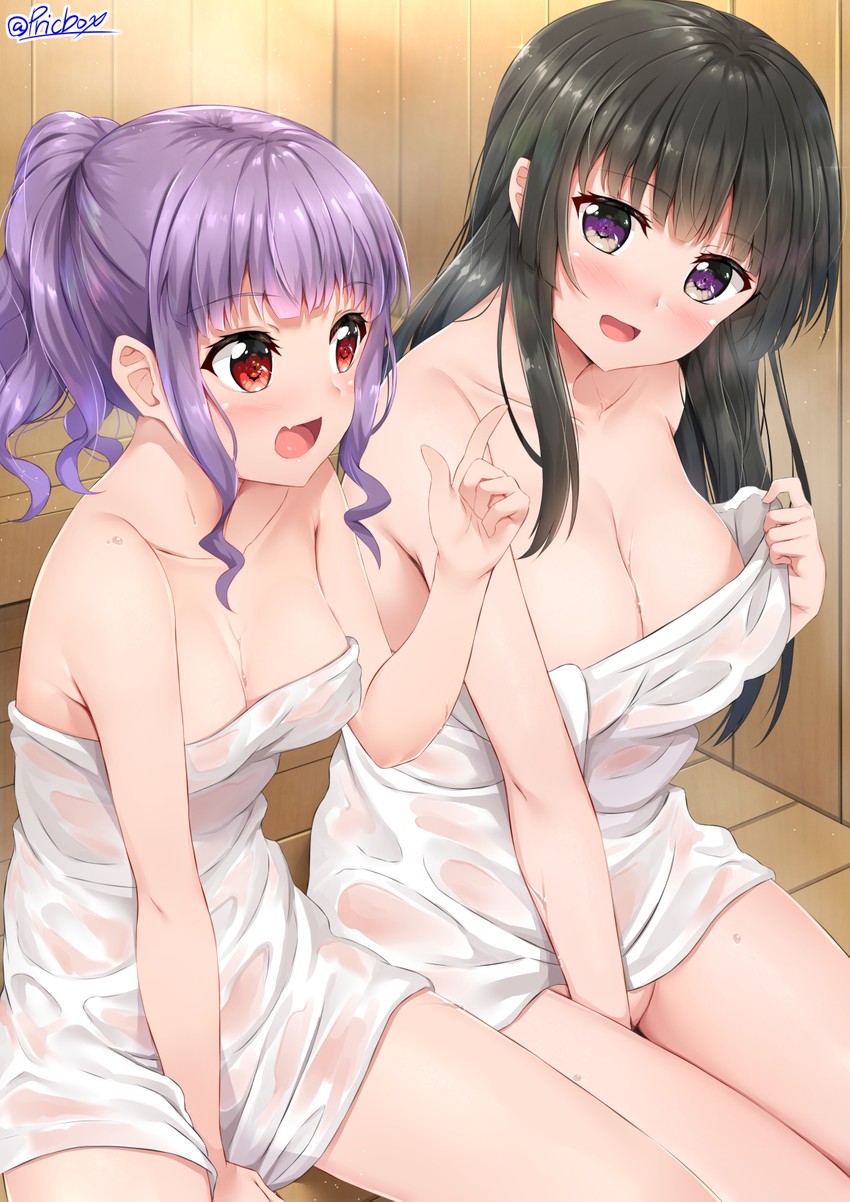 shirokane rinko and udagawa ako (bang dream!) drawn by naitou_kirara