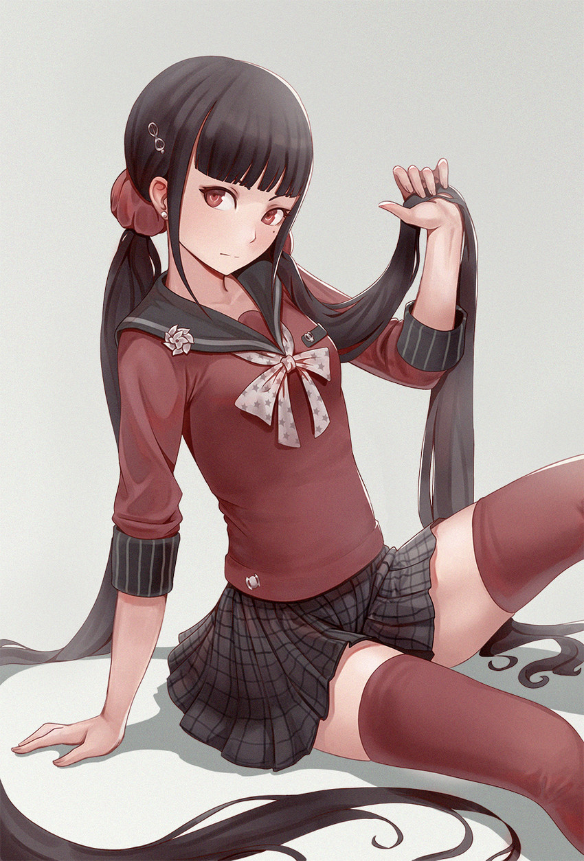 harukawa maki (danganronpa and 1 more) drawn by cheshirrr