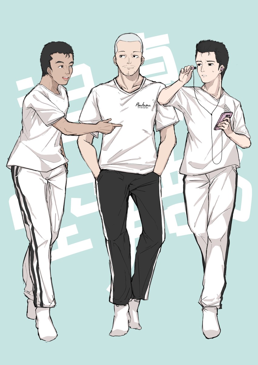 yajuu senpai, miura daisenpai, and kimura (manatsu no yo no inmu) drawn by tail_or