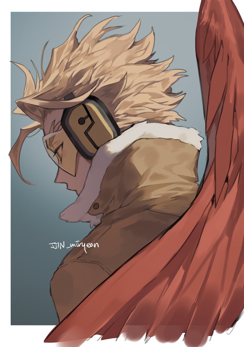 hawks (boku no hero academia) drawn by misa_(jjin_miryeon)