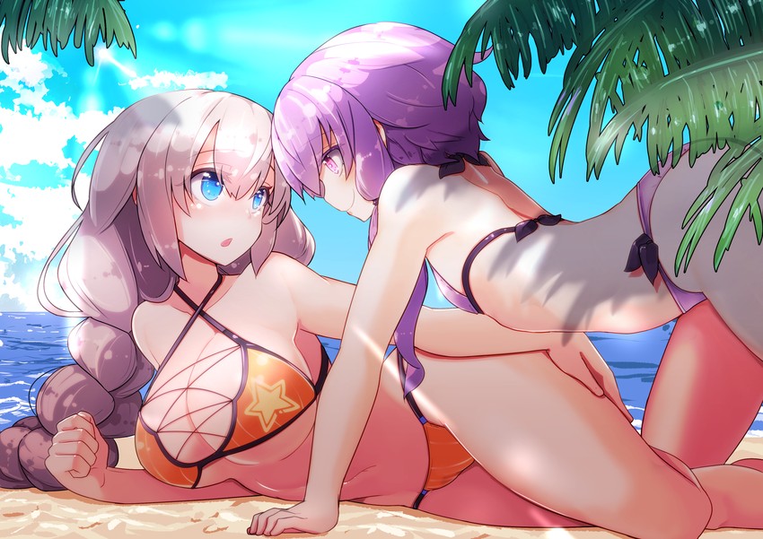 yuzuki yukari and kizuna akari (vocaloid and 1 more) drawn by pon_(shind_997)