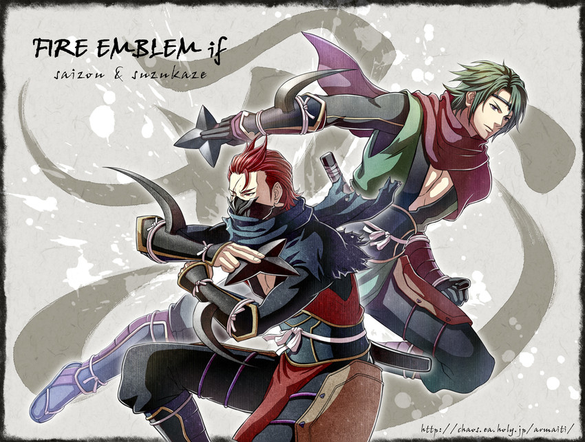 saizo and kaze (fire emblem and 1 more) drawn by frontier_town