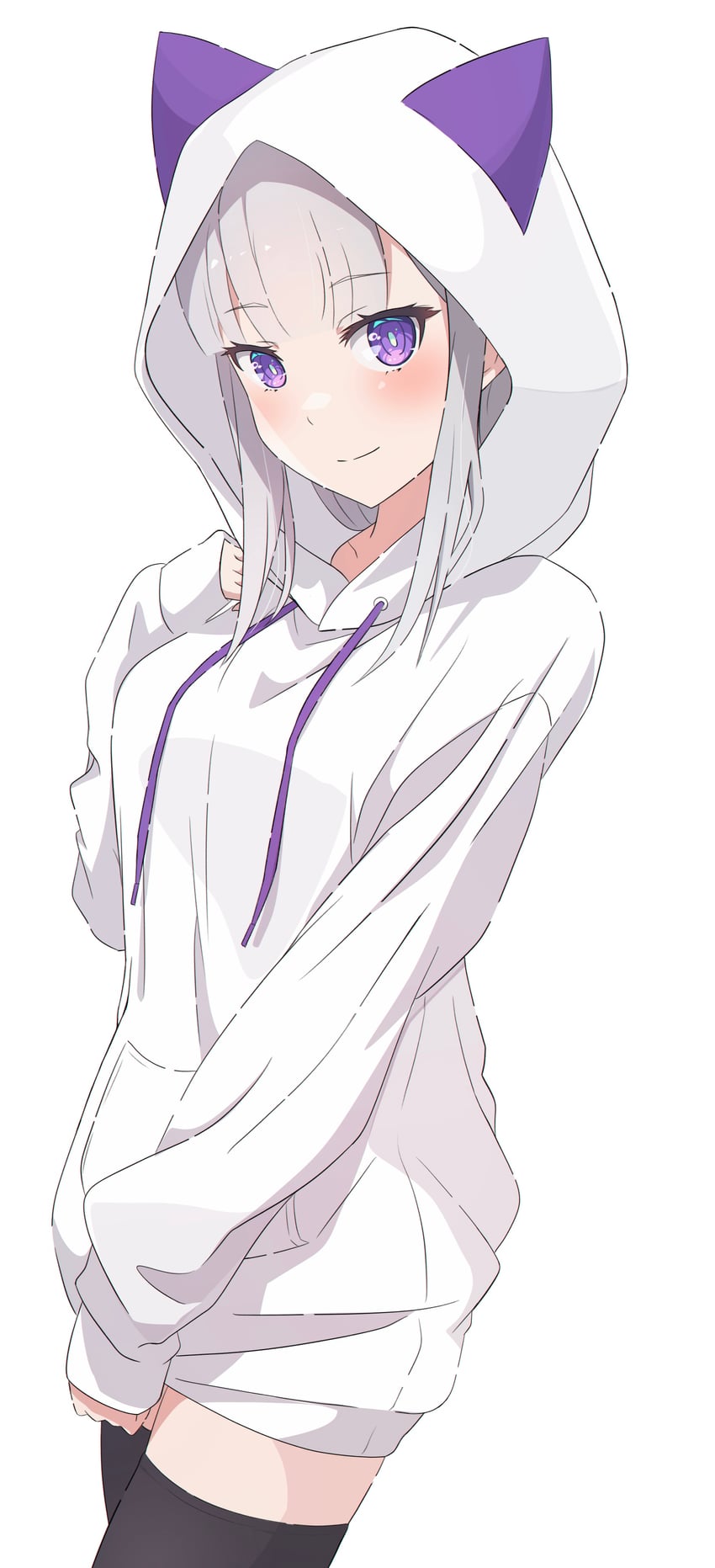 emilia (re:zero kara hajimeru isekai seikatsu) drawn by na-suke