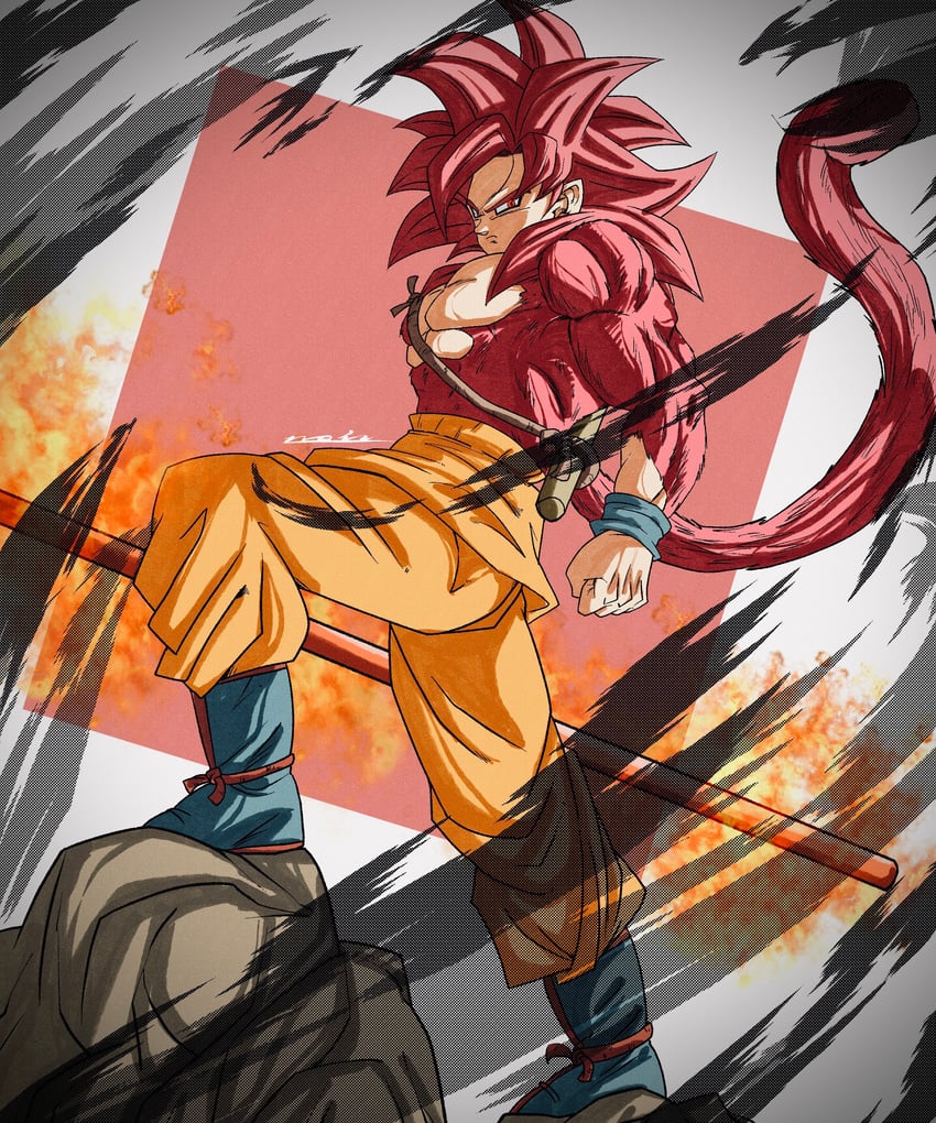 son goku (dragon ball and 1 more) drawn by noir_illust