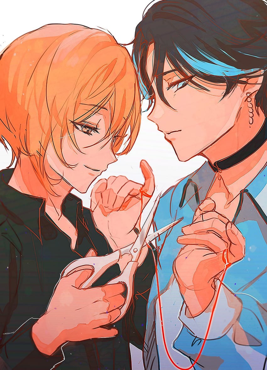 miyama kei and yamato shogo (paradox live) drawn by ywkvs