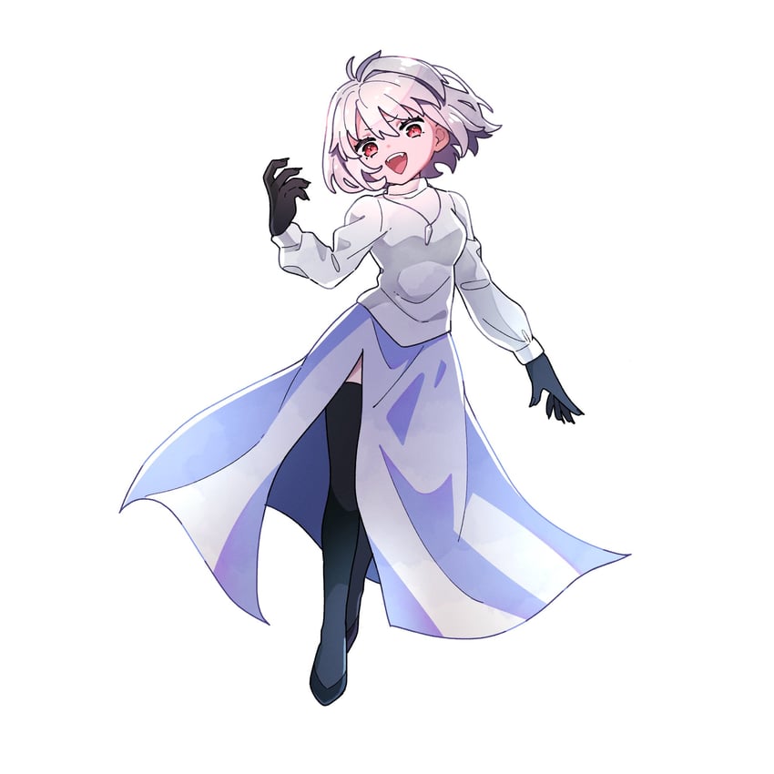 arcueid brunestud and red arcueid (tsukihime) drawn by yukinari_gamesk
