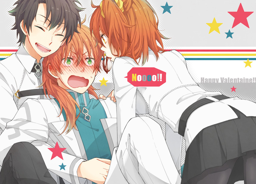 fujimaru ritsuka and romani archaman (fate and 1 more) drawn by coppe