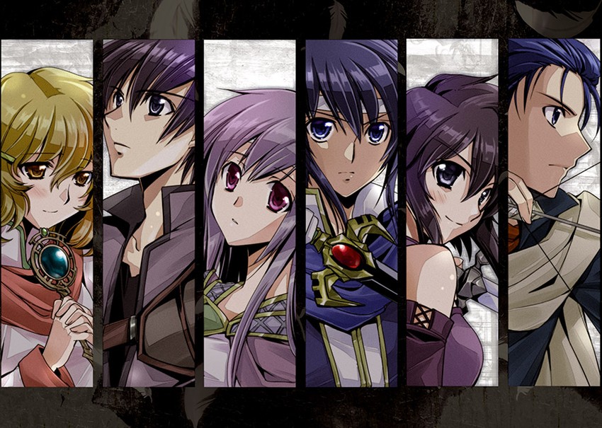 seliph, julia, larcei, lana, scathach, and 1 more (fire emblem and 1 more) drawn by morozumi_junka