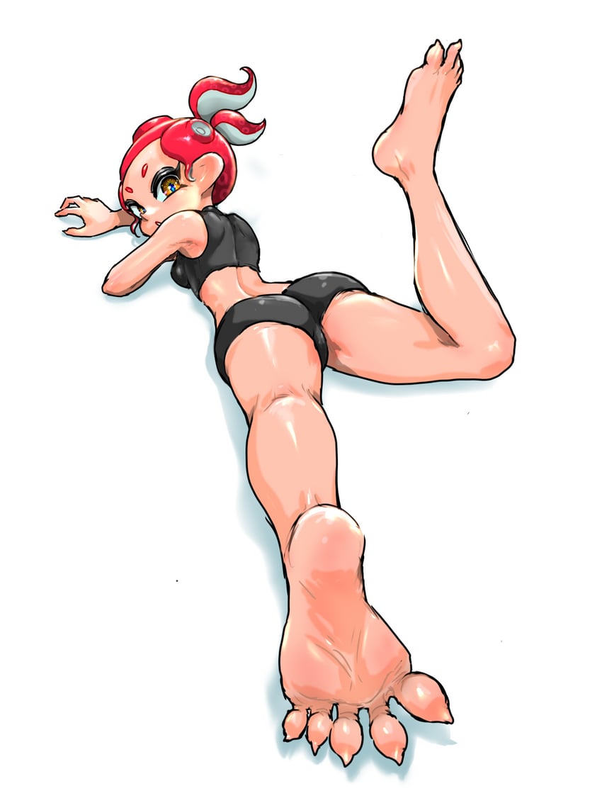 octoling player character and octoling girl (splatoon) drawn by koharu2.5