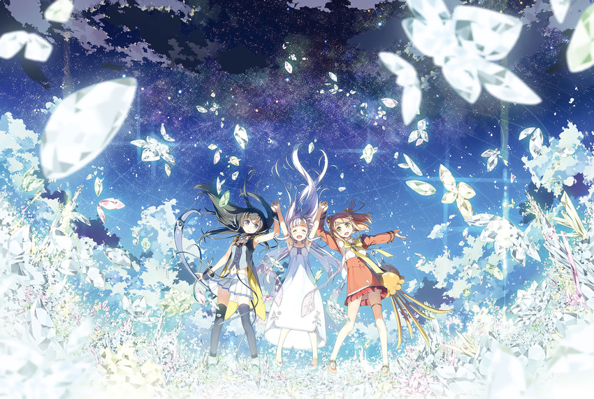 rimo, dorothy, and dual (glass no hana to kowasu sekai) drawn by kantoku