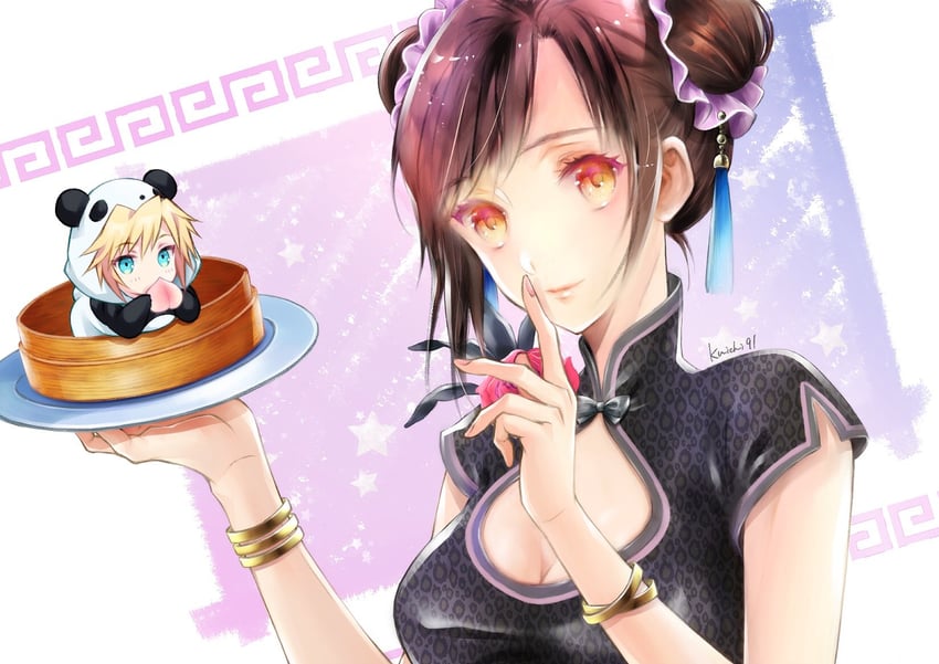 tifa lockhart and cloud strife (final fantasy and 2 more) drawn by quichi_91