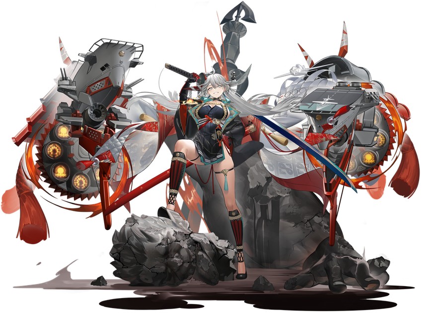 hakuryuu (azur lane and 1 more) drawn by izuru_(timbermetal)