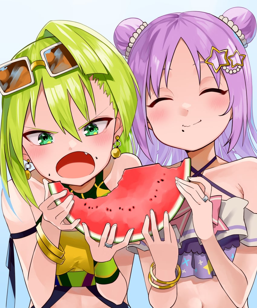 alina gray and misono karin (mahou shoujo madoka magica and 1 more) drawn by mamadasky