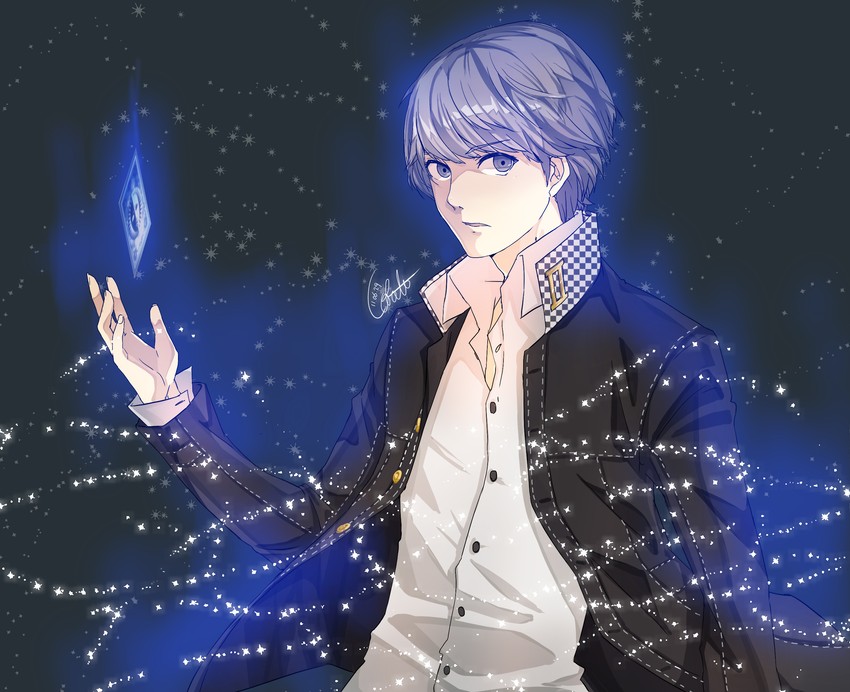 narukami yu (persona and 1 more) drawn by cobalt_(seo1015)