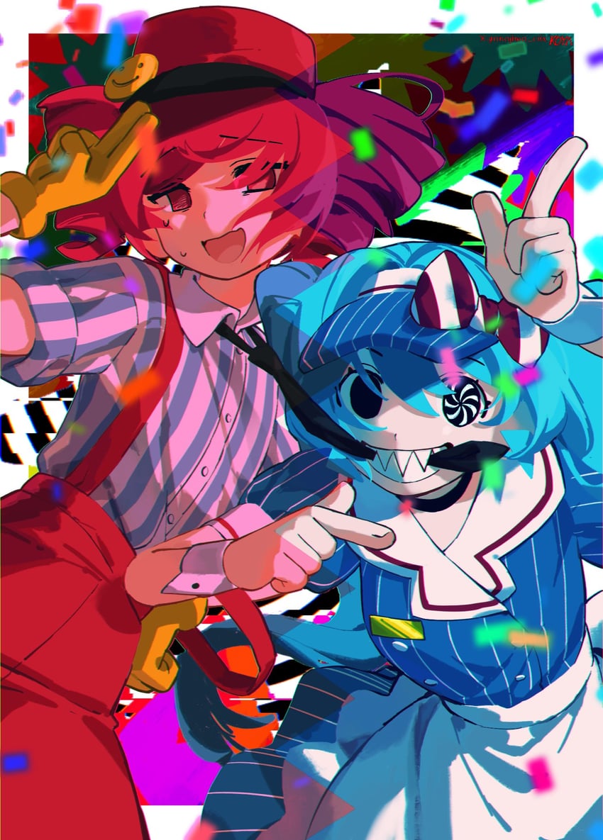 hatsune miku and kasane teto (vocaloid and 2 more) drawn by yonojimo_ciix