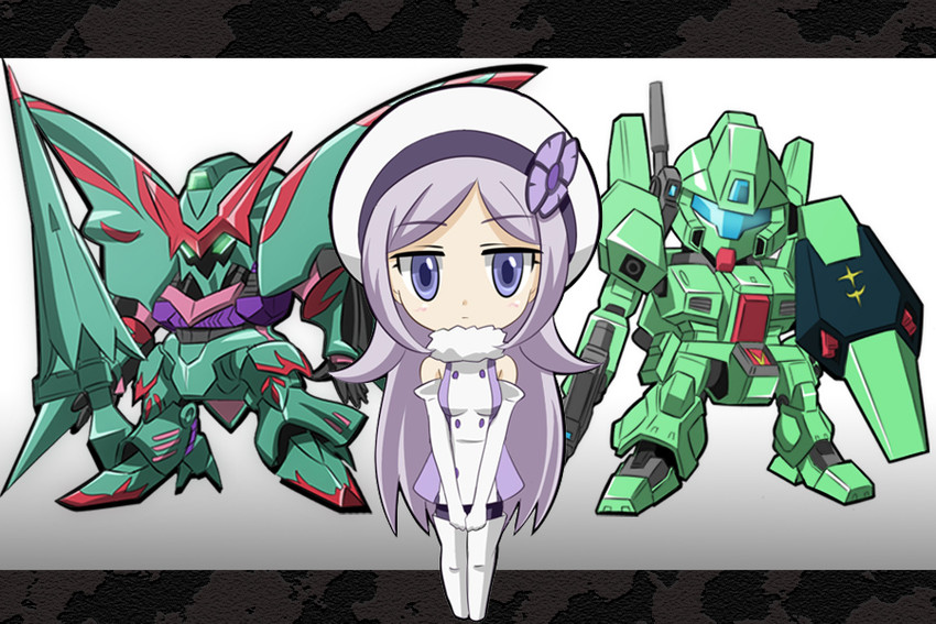 aila jyrkiainen, jegan, and qubeley papillon (gundam and 2 more) drawn by hamada_sukaru