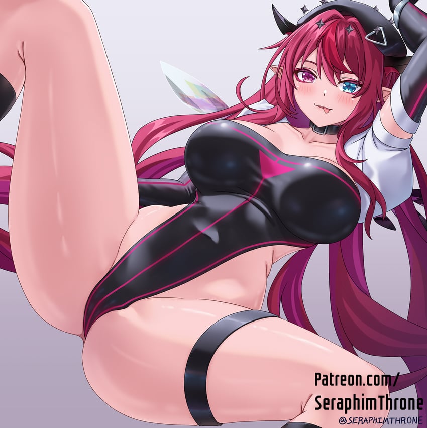 irys (hololive and 1 more) drawn by seraphim_throne