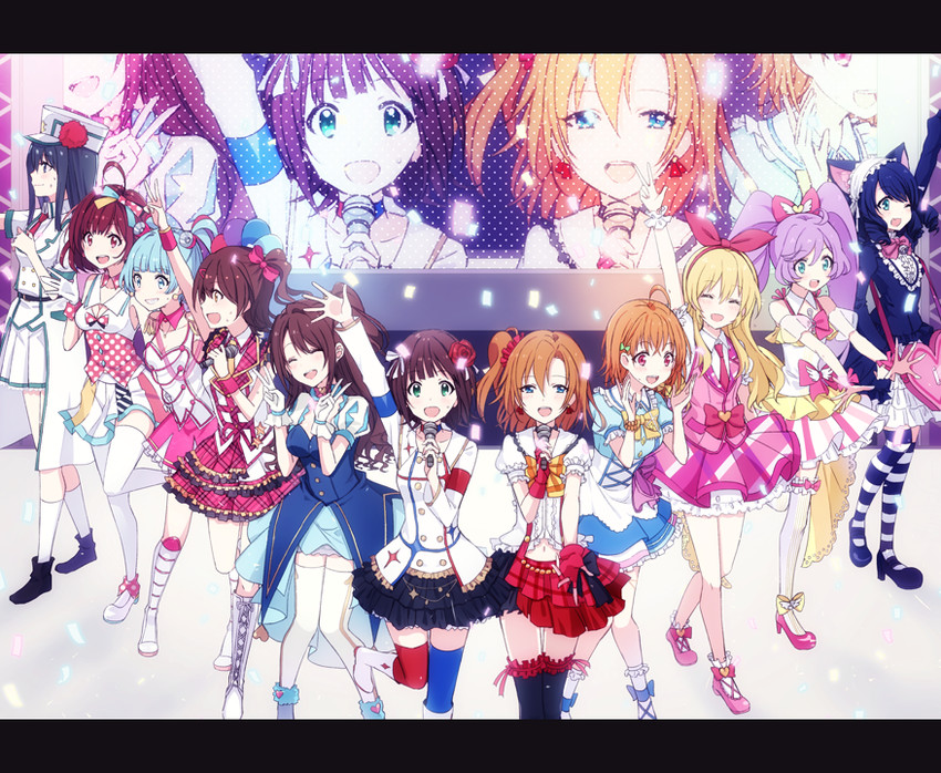 amami haruka, kosaka honoka, shimamura uzuki, takami chika, hoshimiya ichigo, and 6 more (idolmaster and 11 more) drawn by haikimono_shounen