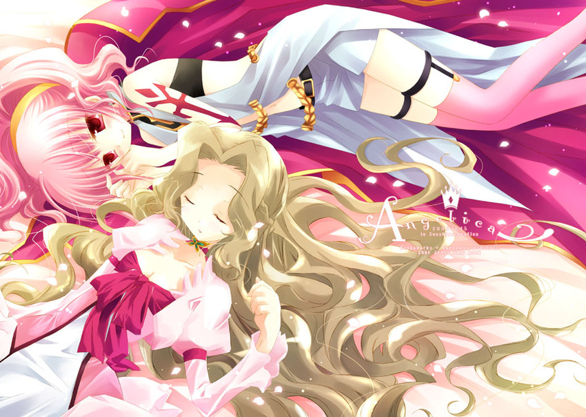 nunnally vi britannia and anya alstreim (code geass) drawn by kijima_renga and sakurazawa_izumi