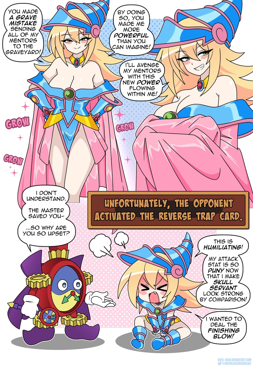 dark magician girl and time wizard (yu-gi-oh!) drawn by nico-neko