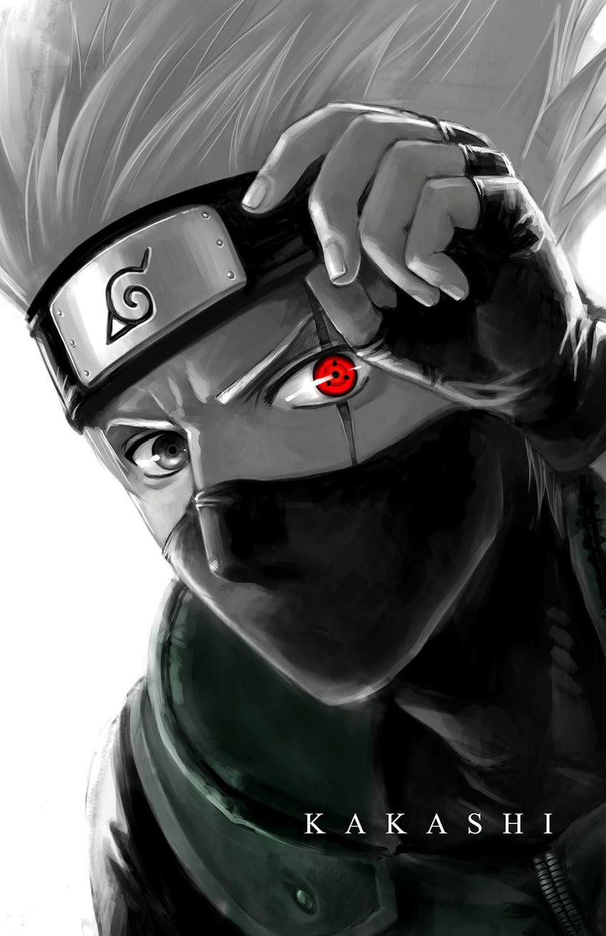 hatake kakashi (naruto) drawn by morbidprince