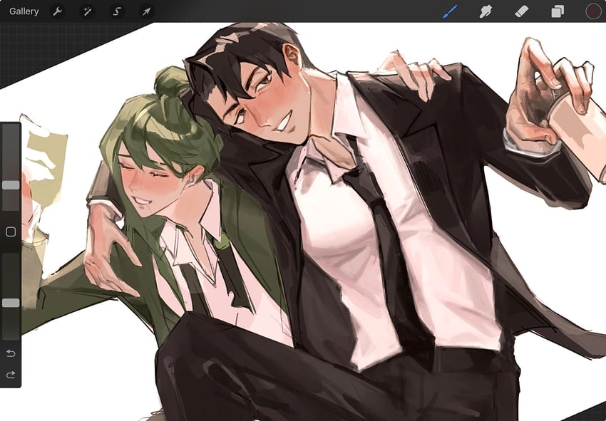 roland and netzach (project moon and 1 more) drawn by zellillus