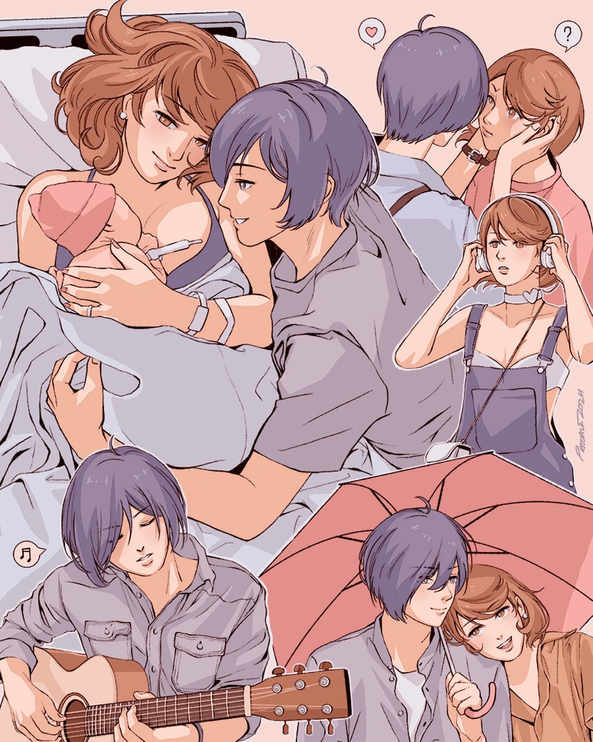 yuuki makoto and takeba yukari (persona and 1 more) drawn by paaaatchieee